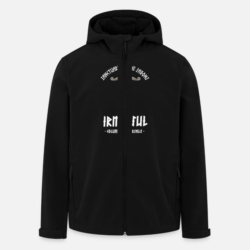 Irminsul - Säule der Welt - Recycelte Männer Softshell-Jacke von Stanley/Stella - Schwarz