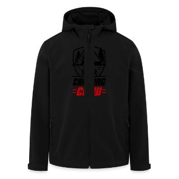 Équipe de camping - Veste softshell homme en polyester recyclé Stanley/Stella - noir - Devant - AI Model Male 185 light (185cm)