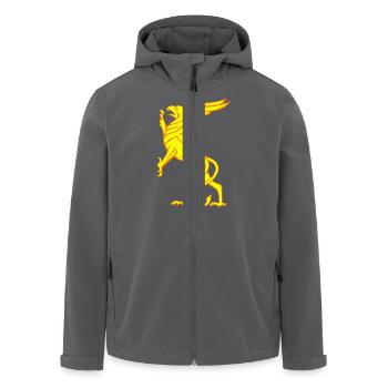 Vogel Greif - Recycelte Männer Softshell-Jacke von Stanley/Stella - Schwarz - Vorne - AI Model Male 185 light (185cm)
