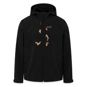 Elch - Recycelte Männer Softshell-Jacke von Stanley/Stella - Schwarz - Vorne - AI Model Male 185 light (185cm)