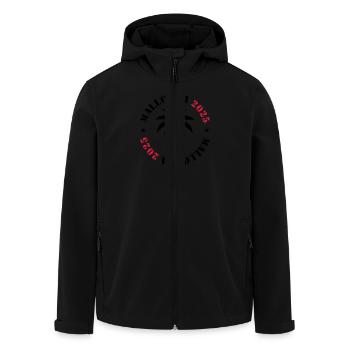 Mallorca 2025 Palme - Recycelte Männer Softshell-Jacke von Stanley/Stella - Schwarz - Vorne - AI Model Male 185 light (185cm)
