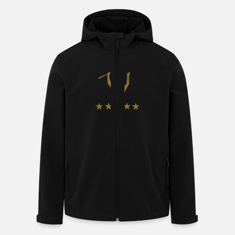 Golf - Recycelte Männer Softshell-Jacke von Stanley/Stella - Schwarz