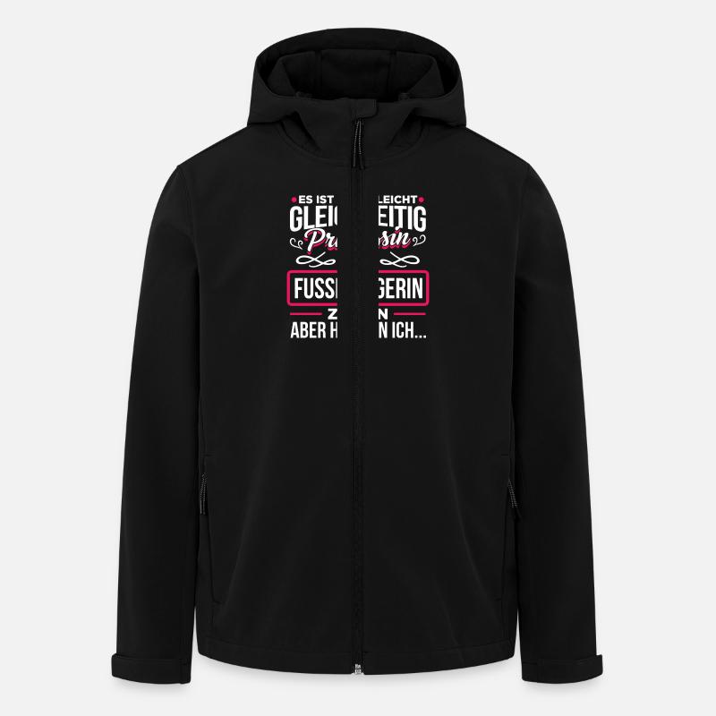 FUSSPFLEGERIN - Prinzessin - Recycelte Männer Softshell-Jacke von Stanley/Stella - Schwarz
