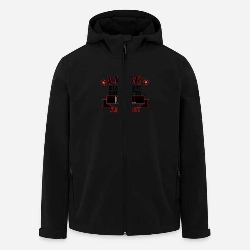 KORBBALL - Recycelte Männer Softshell-Jacke von Stanley/Stella - Schwarz