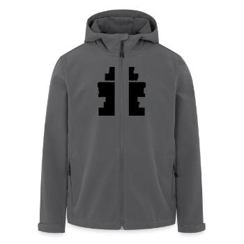 gott ich und der teufel - Recycelte Männer Softshell-Jacke von Stanley/Stella - Schwarz - Vorne - AI Model Male 185 light (185cm)