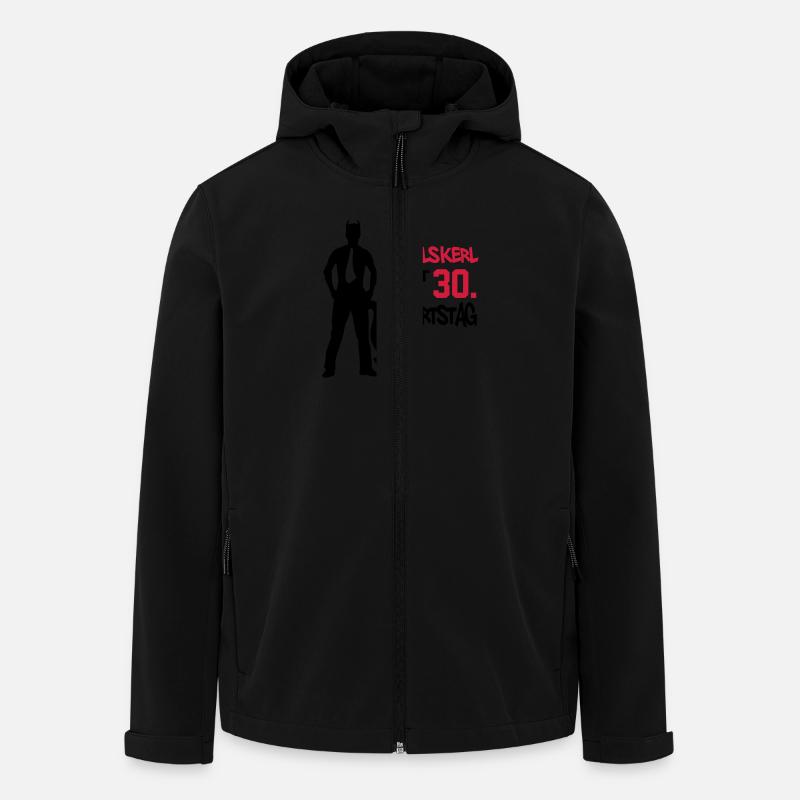 teufelskerl_30 - Recycelte Männer Softshell-Jacke von Stanley/Stella - Schwarz