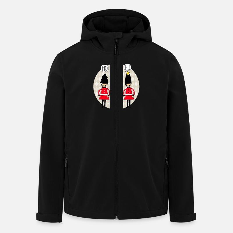 Xmas - Nikolaus - Weihnachtsmann - Winter - DD - Recycelte Männer Softshell-Jacke von Stanley/Stella - Schwarz