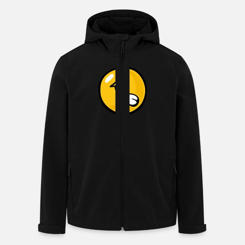Smiley Anger Aggravation - Recycelte Männer Softshell-Jacke von Stanley/Stella - Schwarz