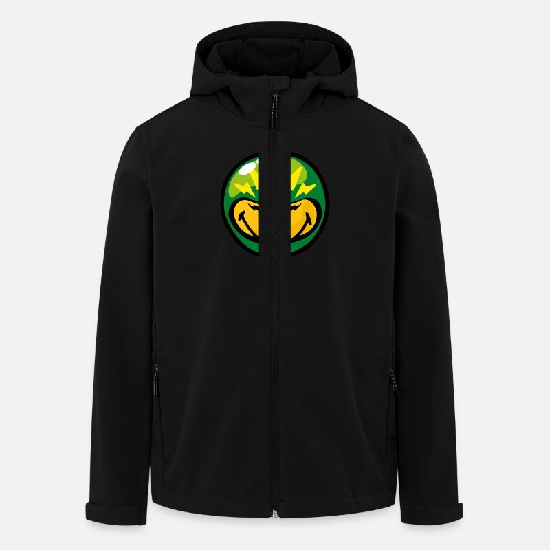 Smiley - Recycelte Männer Softshell-Jacke von Stanley/Stella - Schwarz