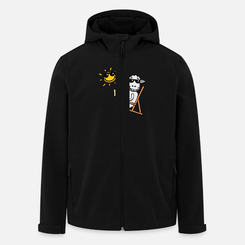 Lustiges Schaf! (ohne Text) - Recycelte Männer Softshell-Jacke von Stanley/Stella - Schwarz