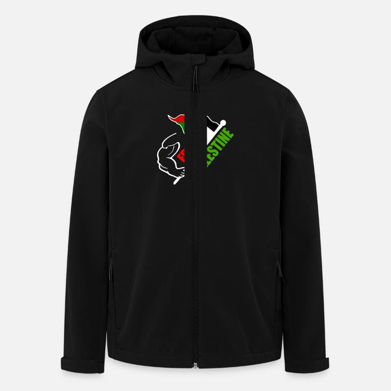 Free palestine - Recycelte Männer Softshell-Jacke von Stanley/Stella - Schwarz