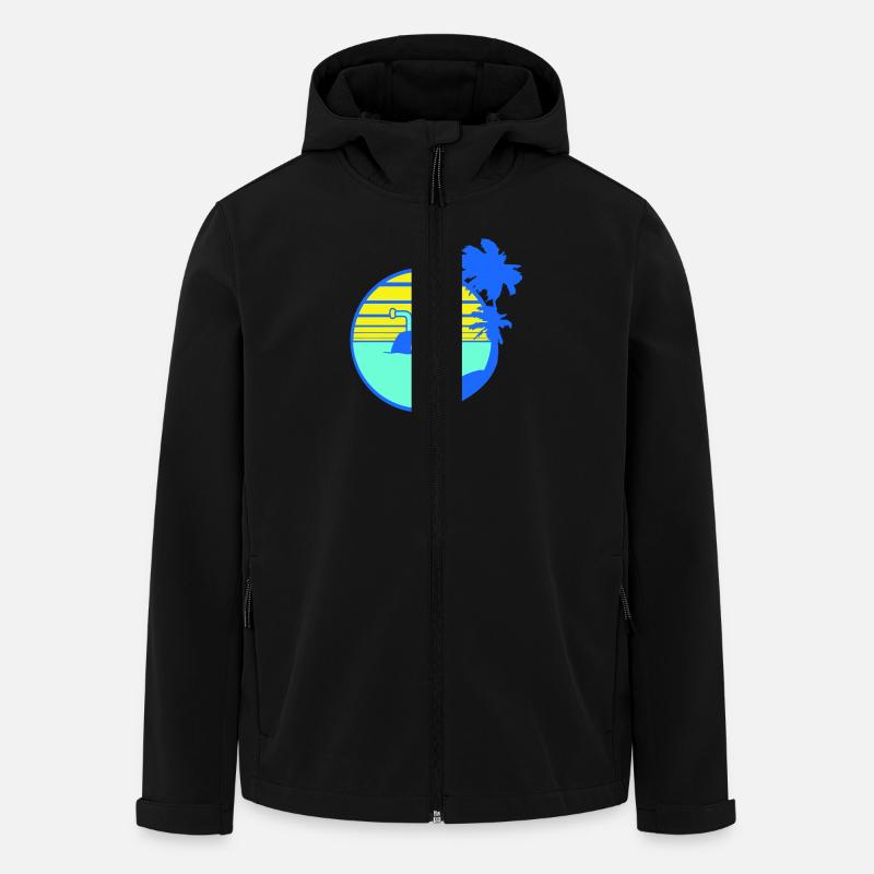 Plongée sous-marine Bateau sous-marin - Veste softshell homme en polyester recyclé Stanley/Stella - noir