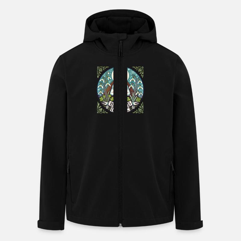 Imbolc - Recycelte Männer Softshell-Jacke von Stanley/Stella - Schwarz