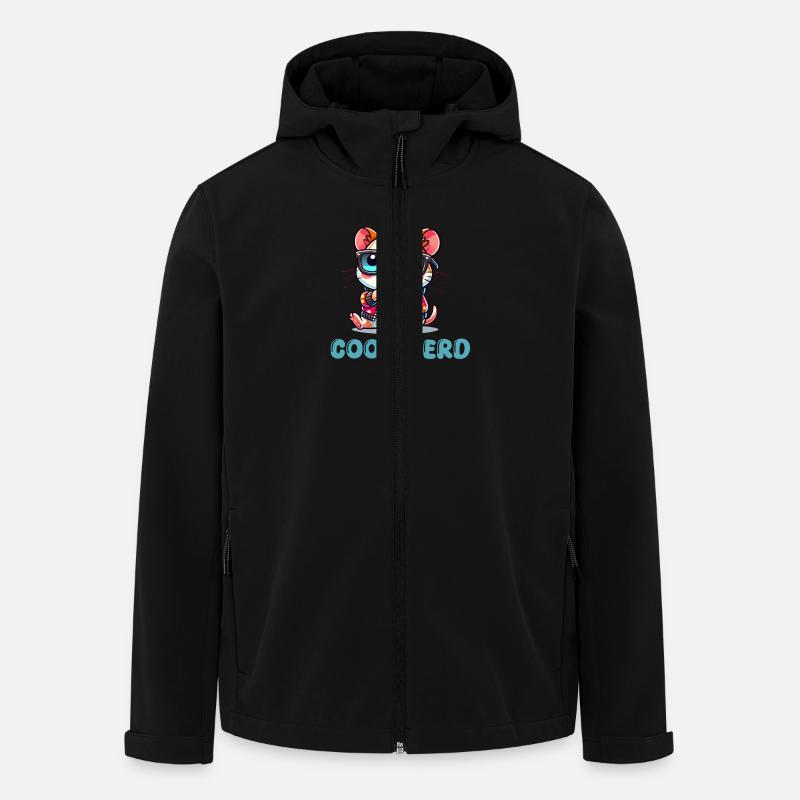 hamster comic cool nerd - Recycelte Männer Softshell-Jacke von Stanley/Stella - Schwarz