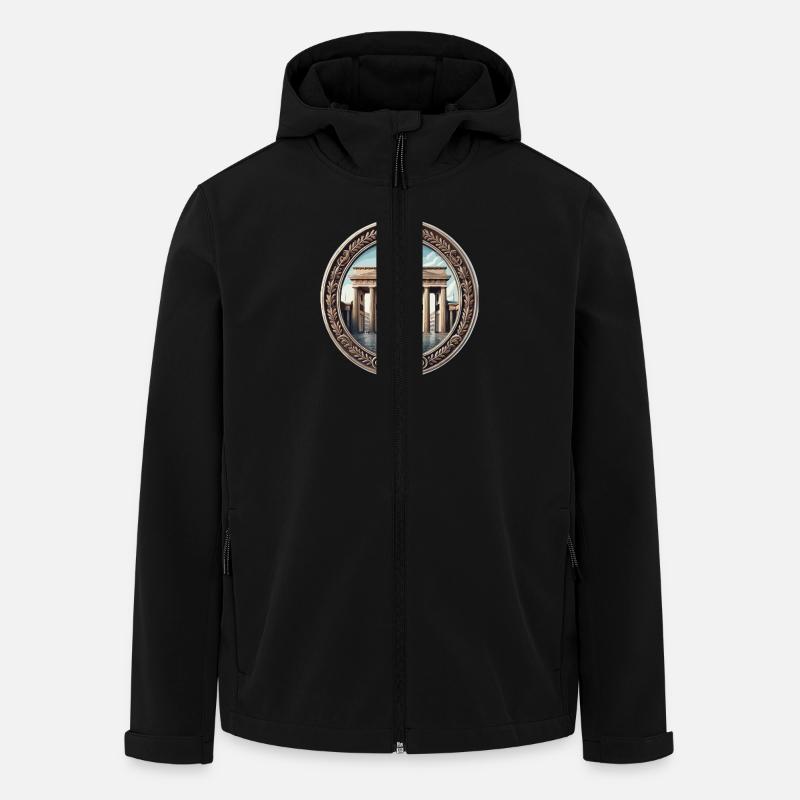 Brandenburg Gate - Men’s Recycled Softshell Jacket by Stanley/Stella - black
