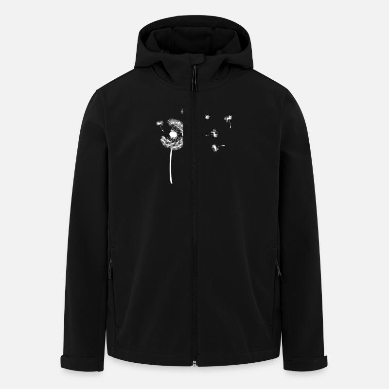 Pusteblume - Recycelte Männer Softshell-Jacke von Stanley/Stella - Schwarz