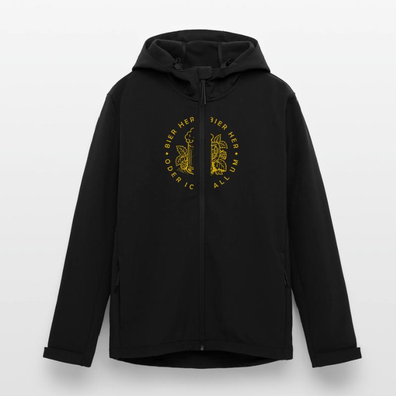 Bees here - Oder ich fall um! Men’s Recycled Softshell Jacket by Stanley/Stella
