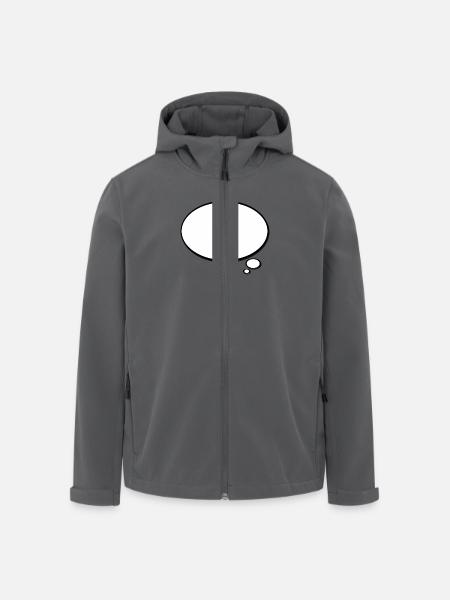 sprechblase - Recycelte Männer Softshell-Jacke von Stanley/Stella - Schwarz