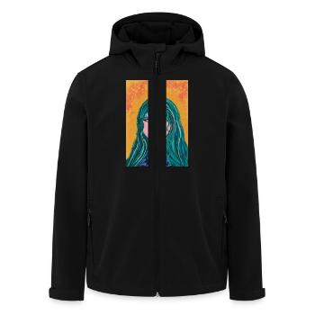 Celestia - Recycelte Männer Softshell-Jacke von Stanley/Stella - Schwarz - Vorne - AI Model Male 185 light (185cm)