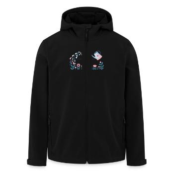 MAGIC GARDEN ohne Hintergrund - Recycelte Männer Softshell-Jacke von Stanley/Stella - Schwarz - Vorne - AI Model Male 185 light (185cm)