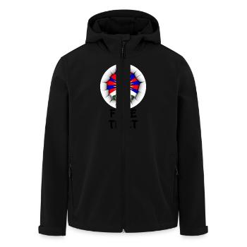 free tibet - Recycelte Männer Softshell-Jacke von Stanley/Stella - Schwarz - Vorne - AI Model Male 185 light (185cm)