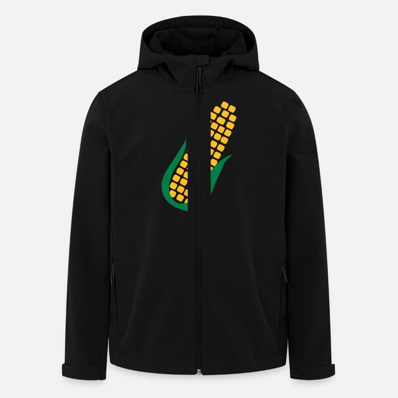 Corn - Men’s Recycled Softshell Jacket by Stanley/Stella - black