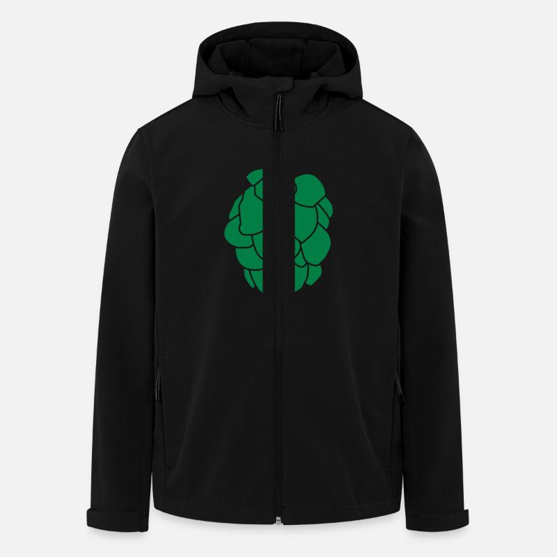 Hopfendolde - Recycelte Männer Softshell-Jacke von Stanley/Stella - Schwarz