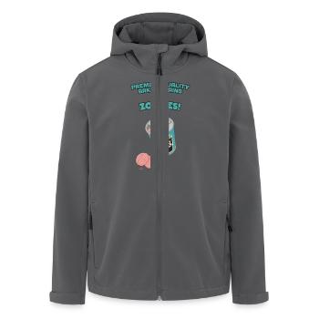 Brainz - Baked Beings Brains for Zombies - Men’s Recycled Softshell Jacket by Stanley/Stella - black - Front - AI Model Male 185 light (185cm)
