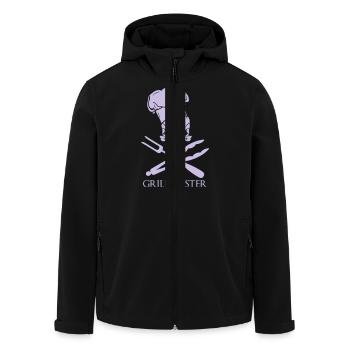 Grillmeister - Recycelte Männer Softshell-Jacke von Stanley/Stella - Schwarz - Vorne - AI Model Male 185 light (185cm)