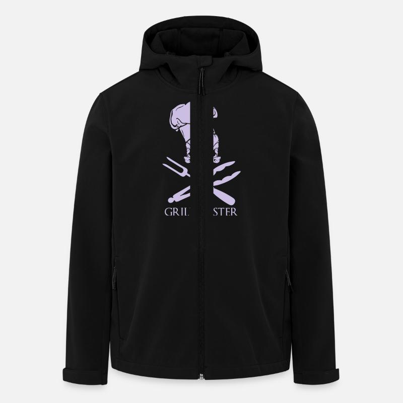 Grillmeister - Recycelte Männer Softshell-Jacke von Stanley/Stella - Schwarz