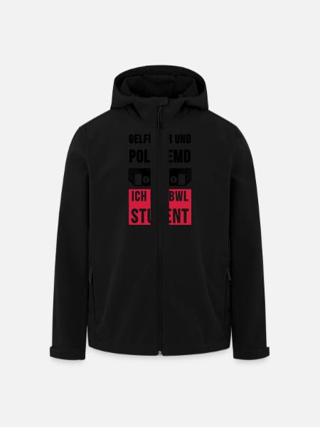 BWL Student Tassen & Zubehör - Recycelte Männer Softshell-Jacke von Stanley/Stella - Schwarz