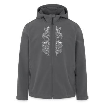Odin - Wölfe & Raben - Recycelte Männer Softshell-Jacke von Stanley/Stella - Anthrazit - Vorne - AI Model Male 185 light (185cm)