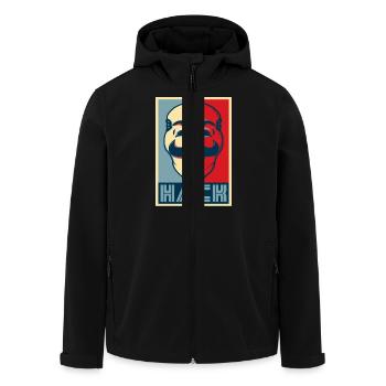 HACK - Veste softshell homme en polyester recyclé Stanley/Stella - noir - Devant - AI Model Male 185 light (185cm)