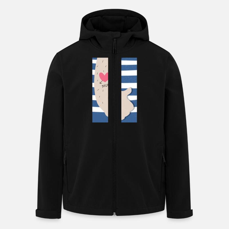 Tatouage maman - Veste softshell homme en polyester recyclé Discoverer Stanley/Stella - noir