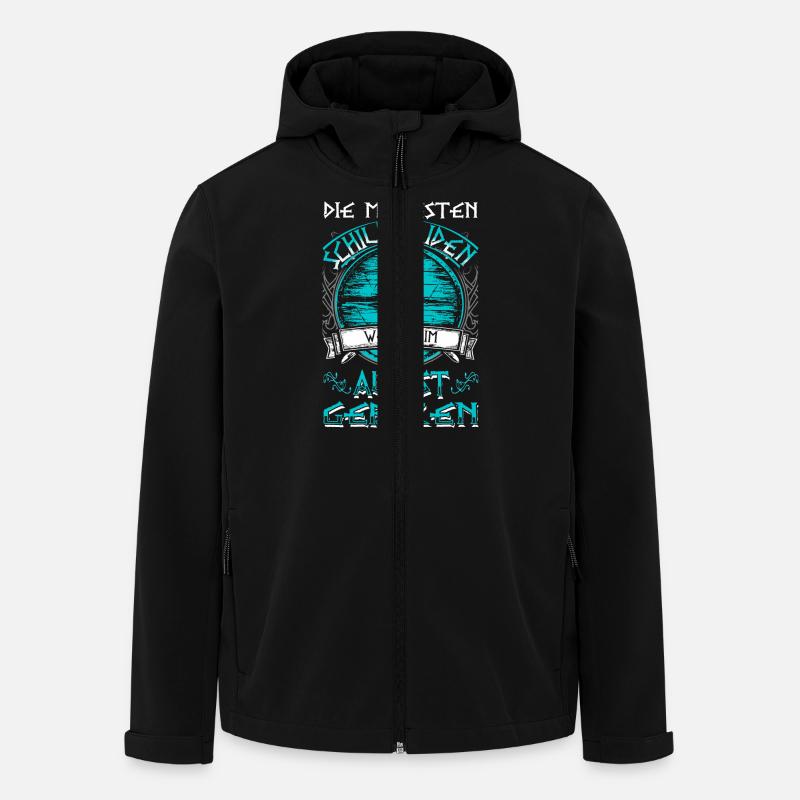 August - Scifiandtvtalk - birthday - DE - Men’s Recycled Softshell Jacket by Stanley/Stella - black