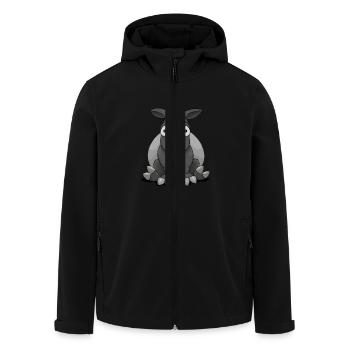 Einhorn-Tapir - Recycelte Männer Softshell-Jacke von Stanley/Stella - Schwarz - Vorne - AI Model Male 185 light (185cm)