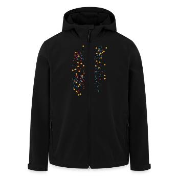 Konfetti - Recycelte Männer Softshell-Jacke von Stanley/Stella - Schwarz - Vorne - AI Model Male 185 light (185cm)