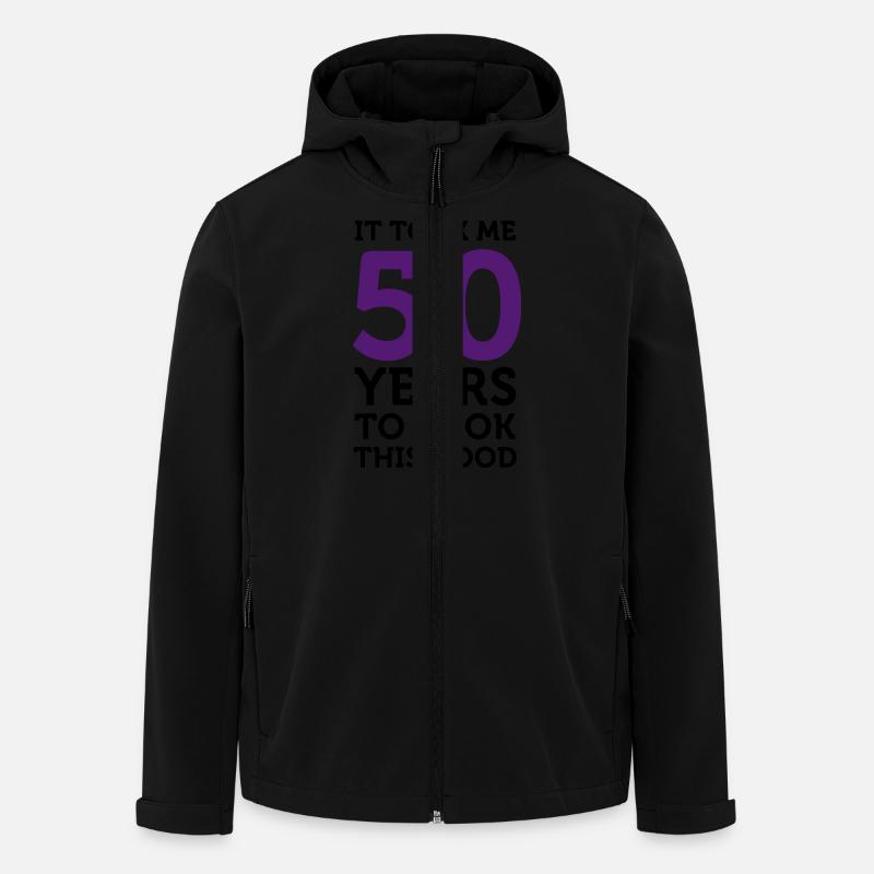 Es hat 50 Jahre gedauert, um so gut auszusehen! - Recycelte Männer Softshell-Jacke von Stanley/Stella - Schwarz