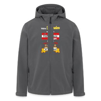 Wahre Legenden Kärntner Kärnten Österreich geboren - Recycelte Männer Softshell-Jacke von Stanley/Stella - Anthrazit - Vorne - AI Model Male 185 light (185cm)
