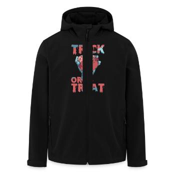 Trick or Treat - Men’s Recycled Softshell Jacket by Stanley/Stella - black - Front - AI Model Male 185 light (185cm)