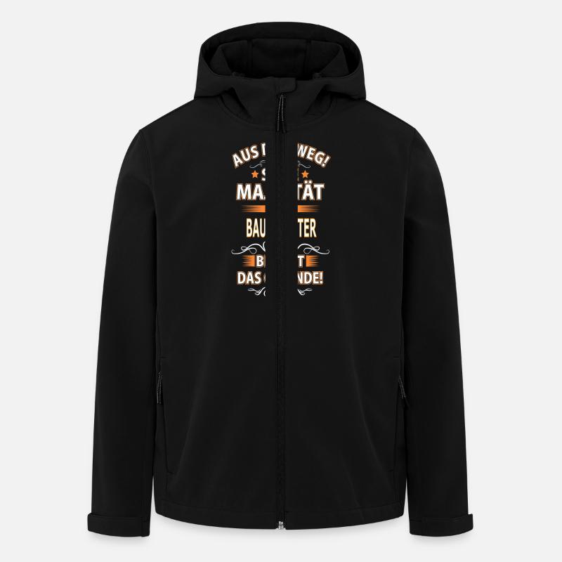 BAUARBEITER - Recycelte Männer Softshell-Jacke von Stanley/Stella - Schwarz