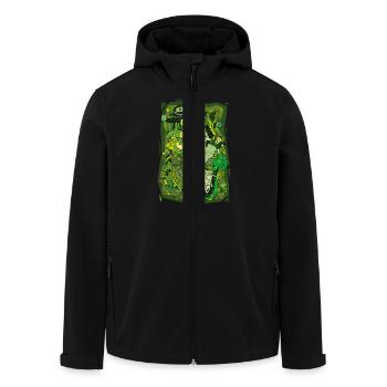 lsd_absinth - Recycelte Männer Softshell-Jacke von Stanley/Stella - Schwarz - Vorne - AI Model Male 185 light (185cm)