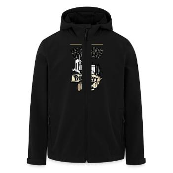Routiers - Veste softshell homme en polyester recyclé Stanley/Stella - noir - Devant - AI Model Male 185 light (185cm)