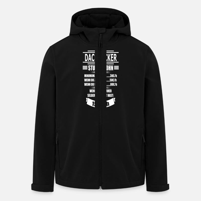 DACHDECKER - Recycelte Männer Softshell-Jacke von Stanley/Stella - Schwarz