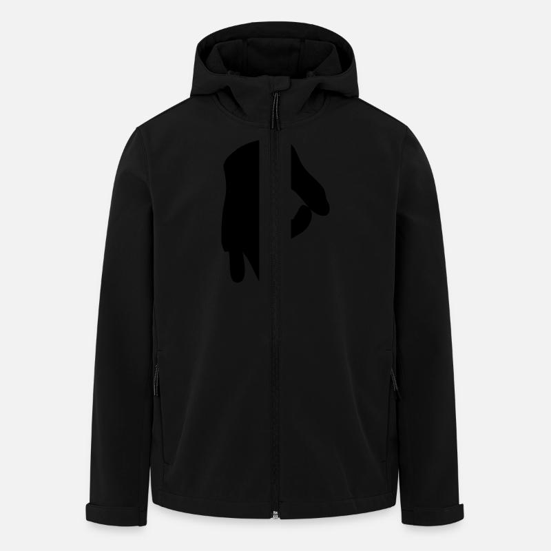 Reingelegt (Handzeichen) - Recycelte Männer Softshell-Jacke von Stanley/Stella - Schwarz