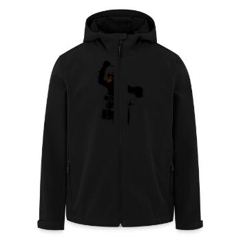 music monkey - Recycelte Männer Softshell-Jacke von Stanley/Stella - Schwarz - Vorne - AI Model Male 185 light (185cm)
