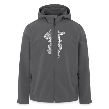 theodolite 3 W - Men’s Recycled Softshell Jacket by Stanley/Stella - anthracite - Front - AI Model Male 185 light (185cm)