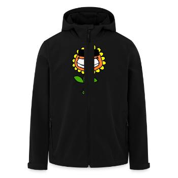 Sonnenblume - Recycelte Männer Softshell-Jacke von Stanley/Stella - Schwarz - Vorne - AI Model Male 185 light (185cm)