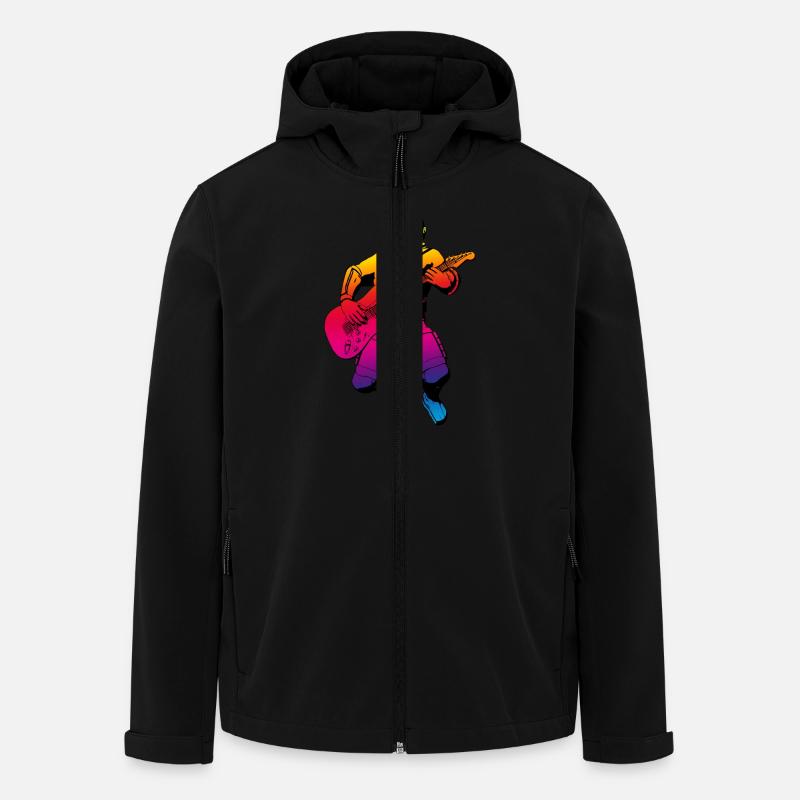 Space Guitar Hero 2 - Recycelte Männer Softshell-Jacke von Stanley/Stella - Schwarz