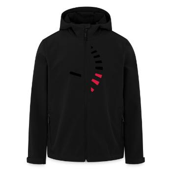 Speed - Men’s Recycled Softshell Jacket by Stanley/Stella - black - Front - AI Model Male 185 light (185cm)